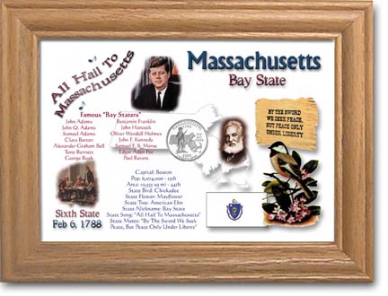 Edgar Marcus & Co Coin Frame - Massachusetts MAIN