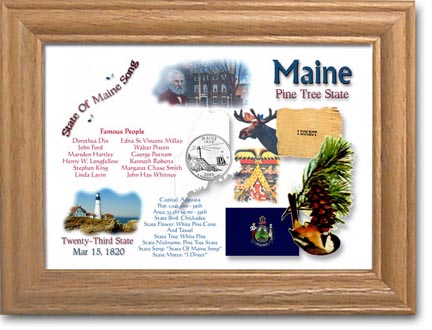 Edgar Marcus & Co Coin Frame - Maine MAIN