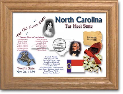 Edgar Marcus & Co Coin Frame - North Carolina MAIN