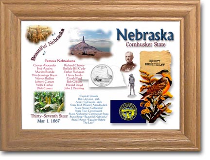 Edgar Marcus & Co Coin Frame - Nebraska MAIN