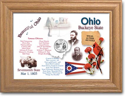 Edgar Marcus & Co Coin Frame - Ohio MAIN