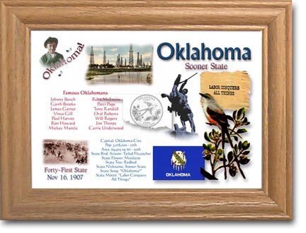 Edgar Marcus & Co Coin Frame - Oklahoma MAIN