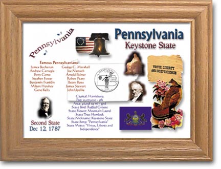 Edgar Marcus & Co Coin Frame - Pennsylvania MAIN