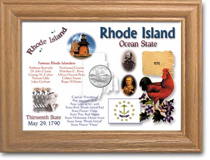 Edgar Marcus & Co Coin Frame - Rhode Island MAIN