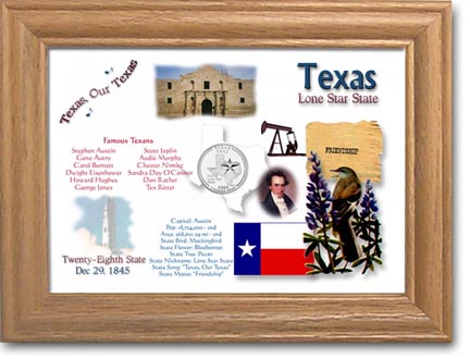 Edgar Marcus & Co Coin Frame - Texas MAIN