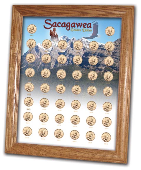Edgar Marcus & Co Coin Frame, Sacagawea Set MAIN