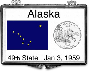 Edgar Marcus Snaplock Display - Alaska State Flag MAIN