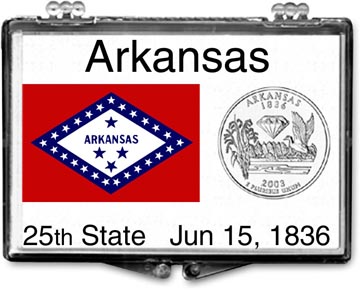 Edgar Marcus Snaplock Display - Arkansas State Flag MAIN