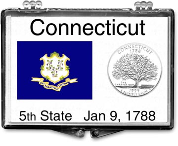 Edgar Marcus Snaplock Display - Connecticut State Flag MAIN