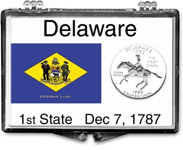 Edgar Marcus Snaplock Display - Delaware State Flag MAIN