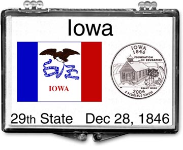 Edgar Marcus Snaplock Display - Iowa State Flag MAIN