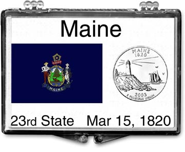 Edgar Marcus Snaplock Display - Maine State Flag MAIN