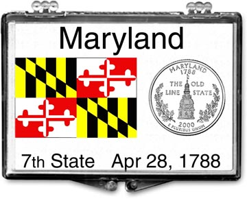 Edgar Marcus Snaplock Display - Maryland State Flag MAIN