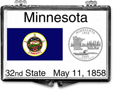 Edgar Marcus Snaplock Display - Minnesota State Flag MAIN