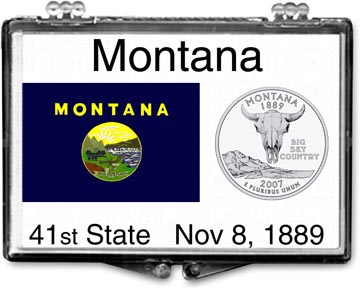 Edgar Marcus Snaplock Display - Montana State Flag MAIN