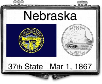 Edgar Marcus Snaplock Display - Nebraska State Flag MAIN