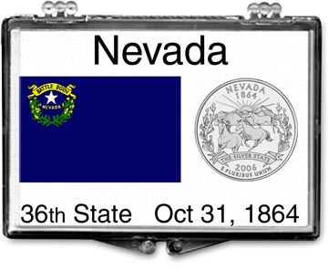 Edgar Marcus Snaplock Display - Nevada State Flag MAIN