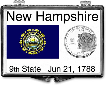 Edgar Marcus Snaplock Display - New Hampshire State Flag MAIN