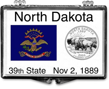 Edgar Marcus Snaplock Display - North Dakota State Flag MAIN