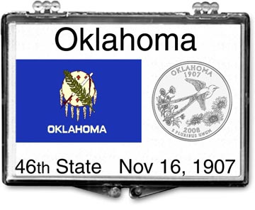Edgar Marcus Snaplock Display - Oklahoma State Flag MAIN