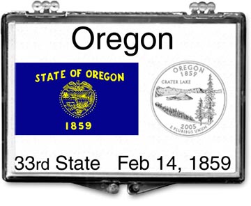 Edgar Marcus Snaplock Display - Oregon State Flag MAIN