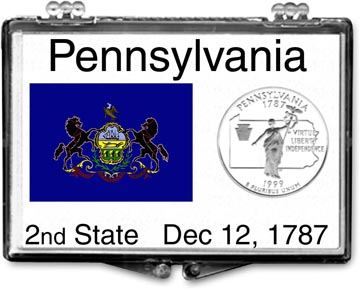 Edgar Marcus Snaplock Display - Pennsylvania State Flag MAIN