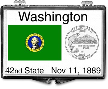 Edgar Marcus Snaplock Display - Washington State Flag MAIN