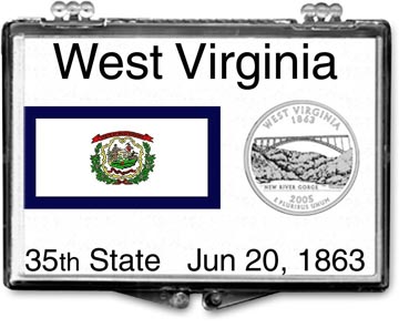 Edgar Marcus Snaplock Display - West Virginia State Flag MAIN