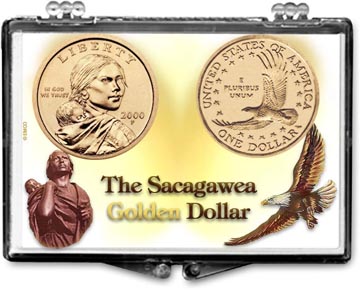 Edgar Marcus Snaplock Display - Sacagawea Golden Dollar MAIN