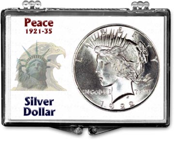 Edgar Marcus Snaplock Display - Peace Dollar MAIN