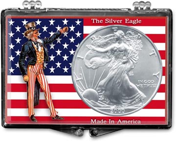 Edgar Marcus Snaplock Display - American Eagle, Uncle Sam with Flag MAIN