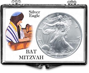 Edgar Marcus Snaplock Display - Bat Mitzvah Silver Eagle MAIN