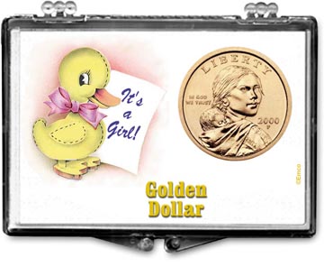 Edgar Marcus Snaplock Display - It's A Girl - Duck - Golden Dollar MAIN