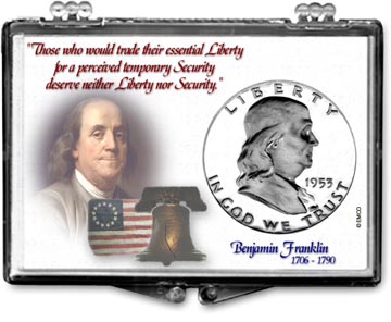 Edgar Marcus Snaplock Display - Franklin Half Dollar - Bell MAIN