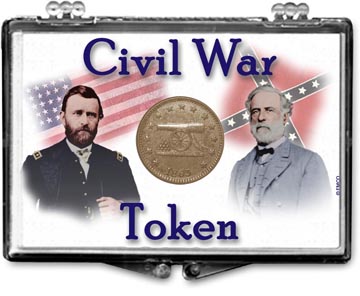 Edgar Marcus Snaplock Display - Civil War Token - Generals MAIN