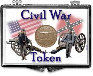 Edgar Marcus Snaplock Display - Civil War Token - Soldiers MAIN