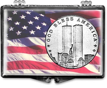 Edgar Marcus Snaplock Display - Patriotic Round Flag MAIN
