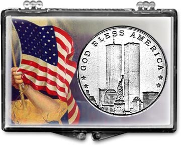 Edgar Marcus Snaplock Display - Patriotic Round Arm with Flag MAIN