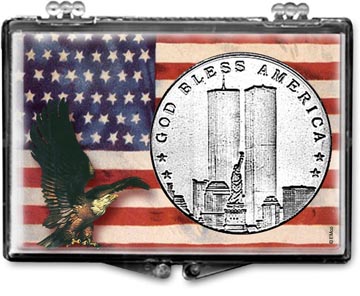 Edgar Marcus Snaplock Display - Patriotic Round Eagle MAIN