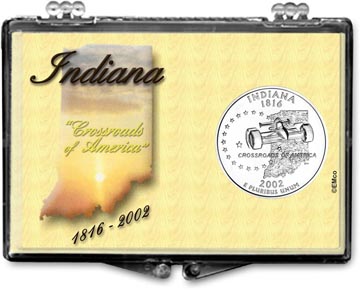 Edgar Marcus Snaplock Display - Indiana, State Motto MAIN