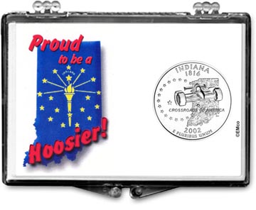 Edgar Marcus Snaplock Display - Indiana, Proud To Be A Hoosier MAIN