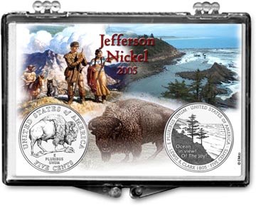 Edgar Marcus Snaplock Display - Jefferson --- 2005 Set of 2 MAIN