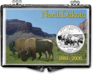 Edgar Marcus Snaplock Display - North Dakota, Bison MAIN