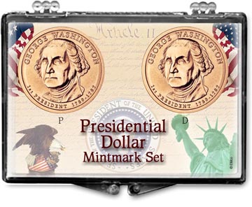 Edgar Marcus Snaplock Display - Presidential Dollar Mintmark Set MAIN