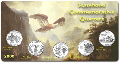 Edgar Marcus & Co Specialty Set Display - State Quarters, 2000 MAIN