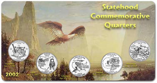 Edgar Marcus & Co Specialty Set Display - State Quarters, 2002 MAIN