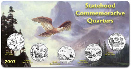 Edgar Marcus & Co Specialty Set Display - State Quarters, 2003 MAIN