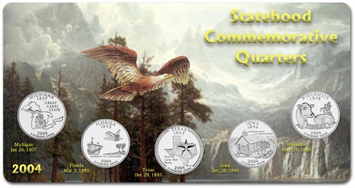 Edgar Marcus & Co Specialty Set Display - State Quarters, 2004 MAIN