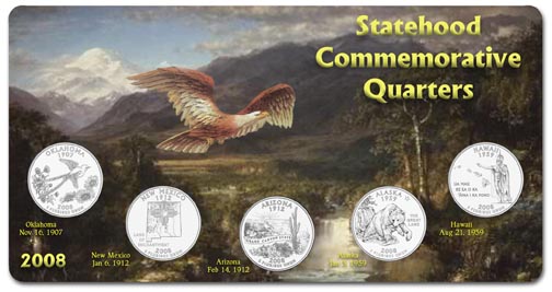 Edgar Marcus & Co Specialty Set Display - State Quarters, 2008 MAIN