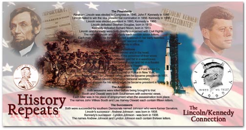 Edgar Marcus & Co Specialty Set Display - Lincoln & Kennedy, History Repeats MAIN